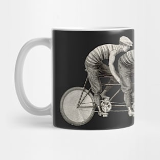 Vintage Men on a Vintage Bicycle Mug